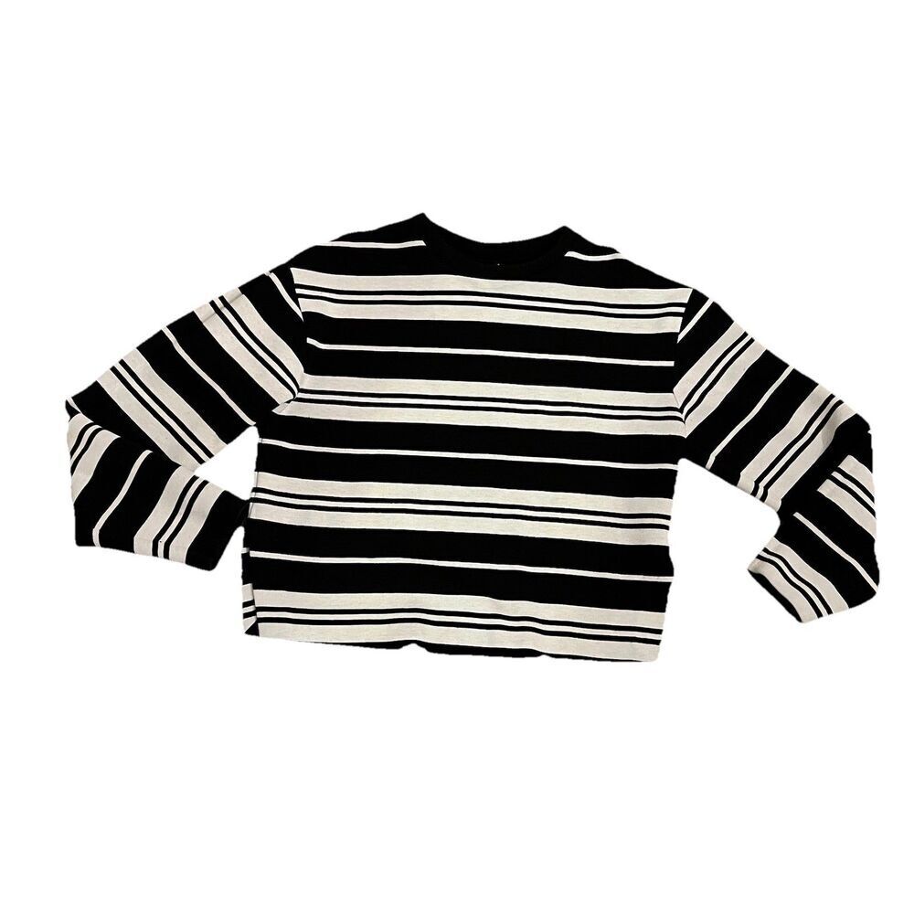 & Other Stories Women’s Sweater‎ Top Sz 2 Cropped Beige Black
